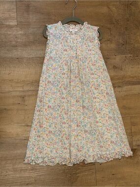 NORA layette Floral Sleeveless Girls Pajama Nightgown size 4